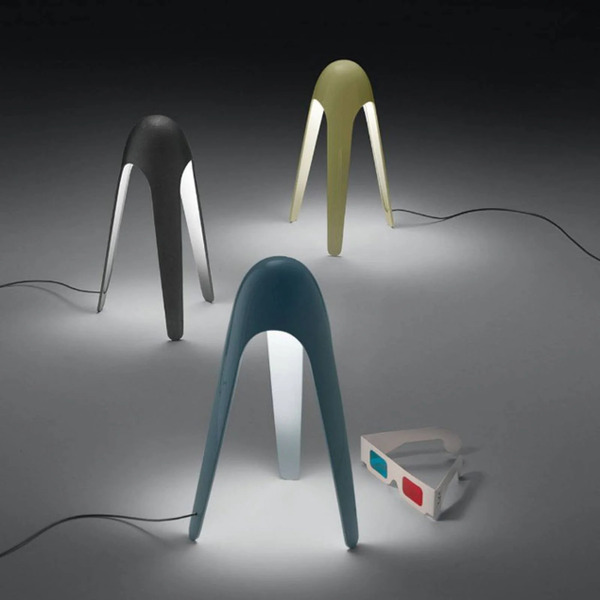  Martinelli Luce Martinelli Luce Cyborg Lampa Stołowa Led, Szara 