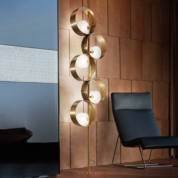  Masiero Lampa Stojąca Sound, Złota 