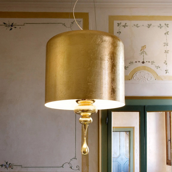  Masiero Lampa Wisząca Eva S3+1, Złota 