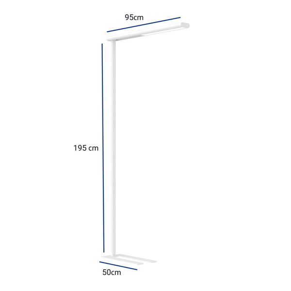  Maul Lampa Stojąca Biurowa Led Mauljet, Biała, ściemniana, 195 Cm 