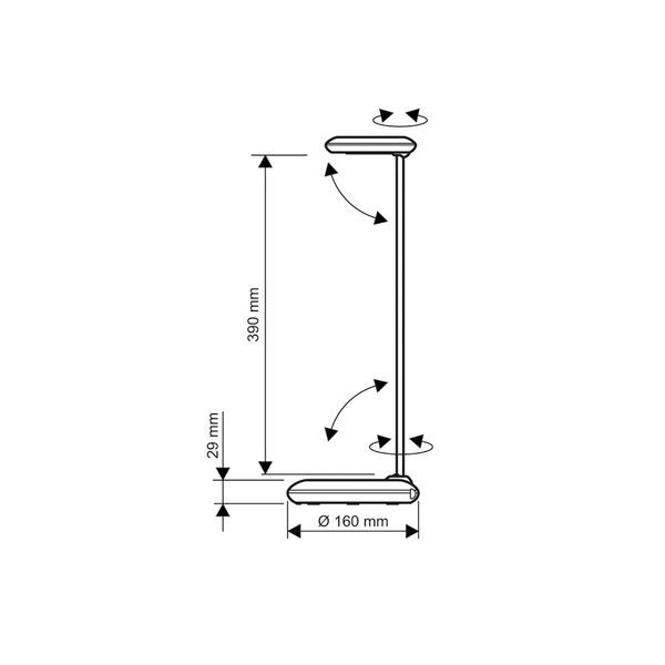  Maul Lampka Biurkowa Led Maulstudy, Czerwona, Stal, 49 Cm, E27 