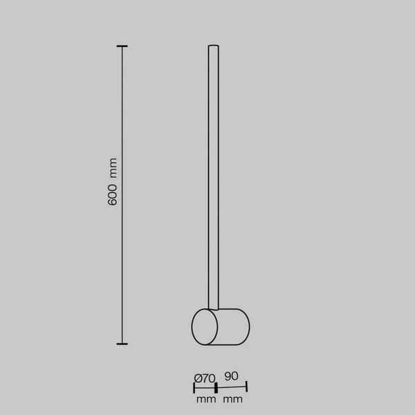  Maytoni Maytoni Kinkiet Led Light Stick, Mosiądz, Wysokość 60 Cm 