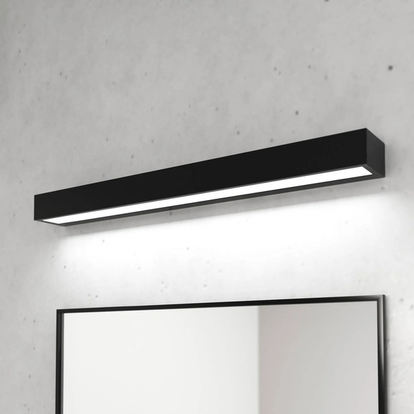  Mcj Kinkiet Led Do łazienki Vola, Ip44, Czarny, 4000 K, Szerokość 60 Cm 