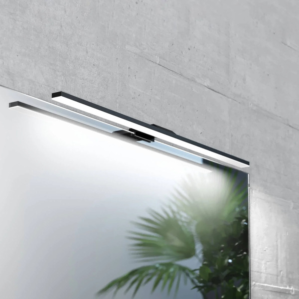  Mcj Oświetlenie Lustra Led Triga Ip44 Czarne 60cm, 3000k 
