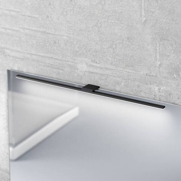  Mcj Oświetlenie Lustra Led Triga Ip44 Czarne 80cm, 4000k 