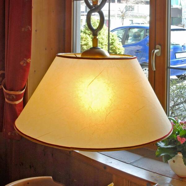  Menzel Dekoracyjna Lampa Wisząca Provence Chalet żółta 