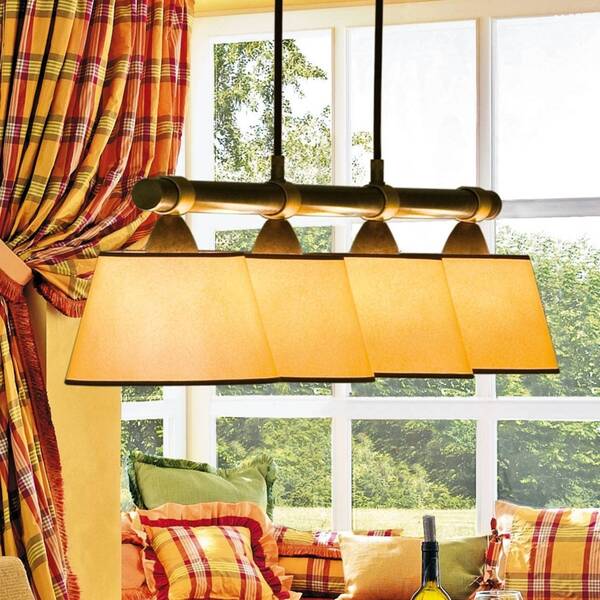  Menzel Wspaniała Lampa Wisząca Living Table Z 4 Kloszami 