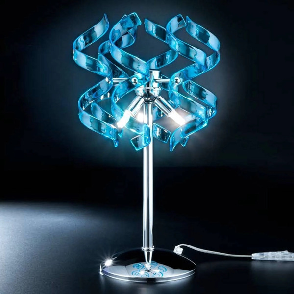  Metallux Fascynująca Lampa Stołowa Blue 