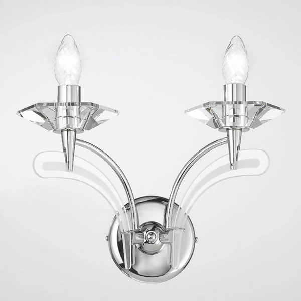  Metallux Lampa ścienna Icaro 2-punktowa, Chrom 