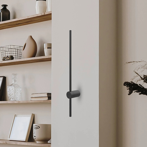 Milagro Lighting Kinkiet Led Swing, Wysokość 90 Cm, Cct, Metal, Czarny 
