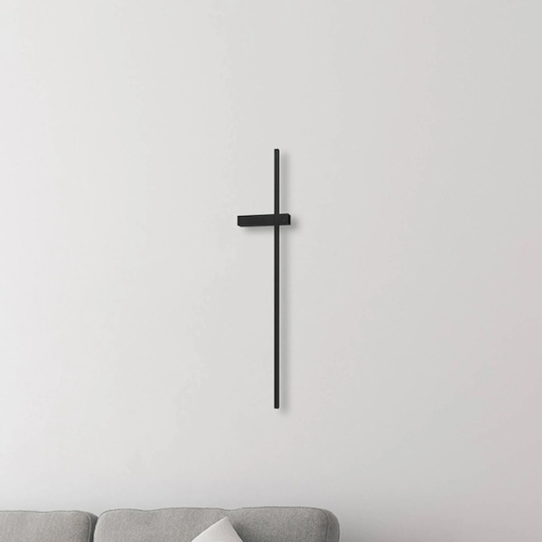  Milagro Lighting Kinkiet Led Vision, Wysokość 90 Cm, Metal, Czarny, 3000 K 
