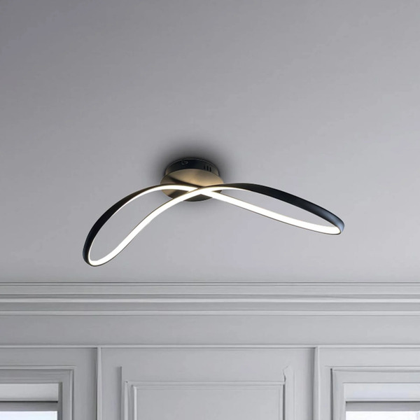  Milagro Lighting Lampa Sufitowa Led Infinity, Metal, Czarna, 4000 K 