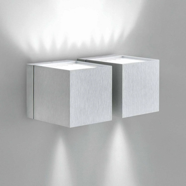  Milan Iluminación Lampa ścienna Dau Góra-dół, Alum. 2-pkt. 