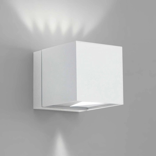  Milan Iluminación Lampa ścienna Dau W Kształcie Kostki, Góra-dół, B. 