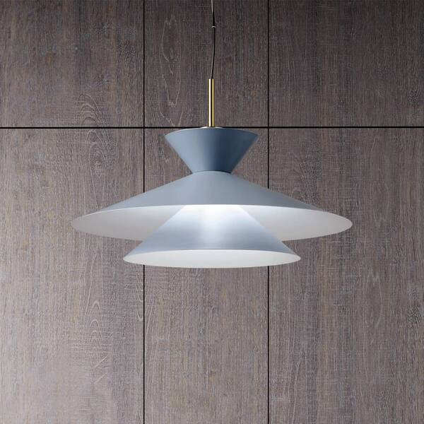  Miloox By Sforzin Lampa Wisząca Kim, Błękitny, ø 60 Cm, Metal 