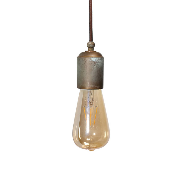  Moretti Luce Lampa Wisząca Allen, Antyczny Mosiądz, 1-punktowa 