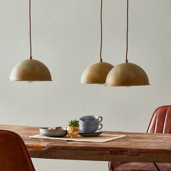  Moretti Luce Lampa Wisząca Circle 3248.3l, 3-punktowa, Antyczny Mosiądz 