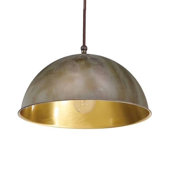  Moretti Luce Lampa Wisząca Circle, Złota/mosiężna Antyk, ø20cm 