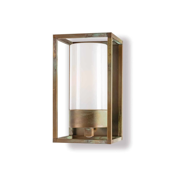 Moretti Luce Lampa Zewnętrzna Cubic³ 3365 Mosiądz Antyk/opal 