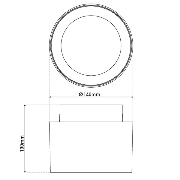  Näve Reflektor Sufitowy Led Trimes, ø 14 Cm, Czarny, Cct, Step-dim 