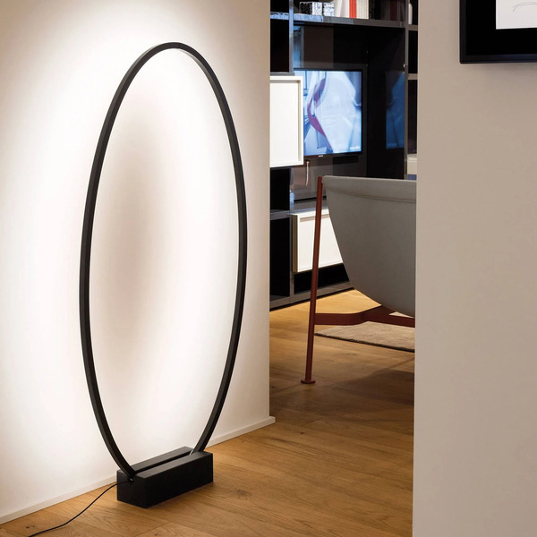  Nemo Nemo Ellisse Lampa Stojąca Led 2 700k Czarna 