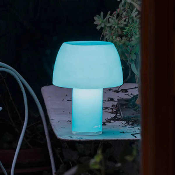  Nemo Nemo Lampa Stołowa Led Lorosae, Niebieska, Szkło, Ip54, Usb 