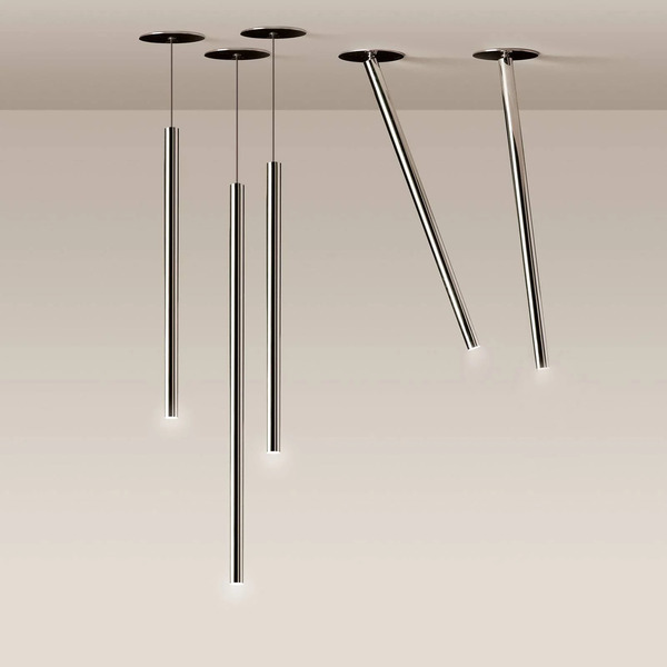  Nemo Lampa Sufitowa Led Nemo Canna Nuda, Chrom 