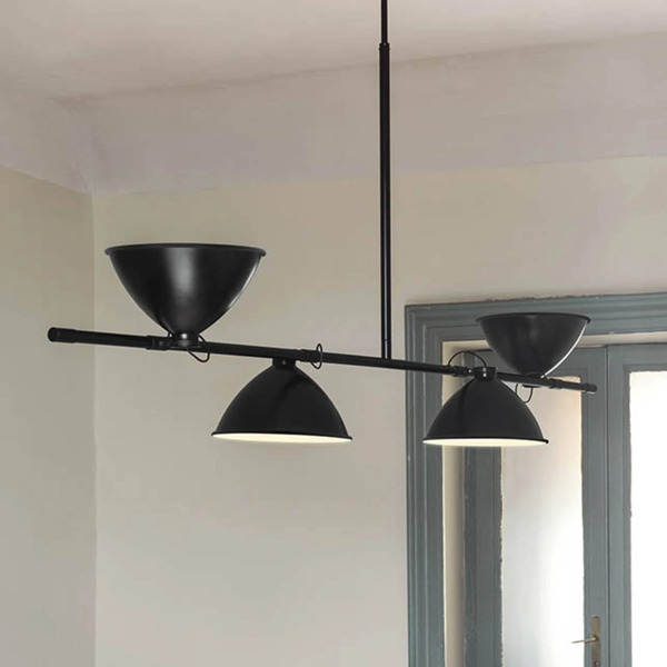  Nemo Lampa Wisząca Nemo Lbb01, Czarna, 4-punktowa, Aluminium 