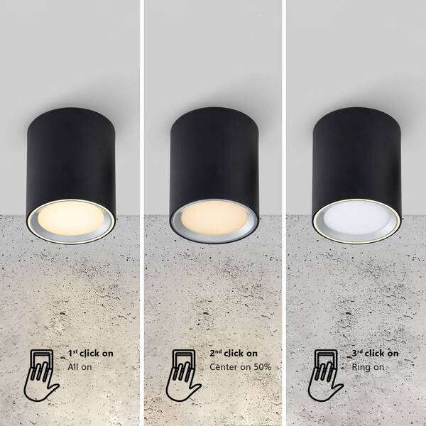 Nordlux Downlight Led Fallon Long 3-step-dim Czarny/stal 