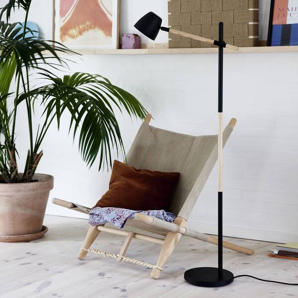  Nordlux Lampa Stojąca Theo, Z Drewna Jesionowego 