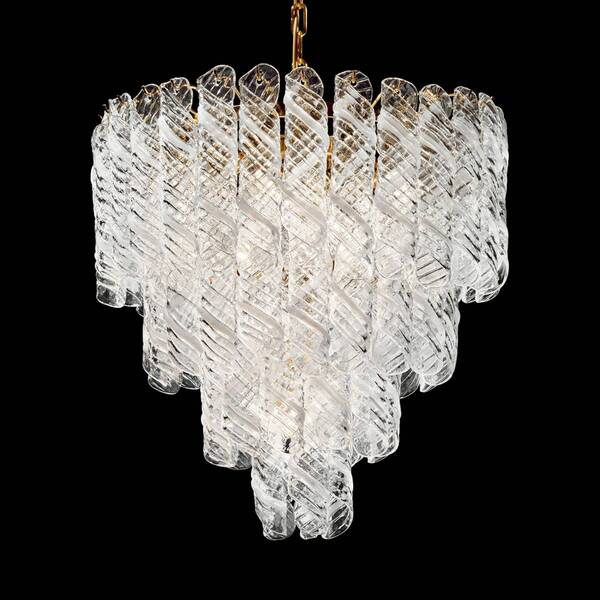  Novaresi Molle - Lampa Wisząca Ze Kręconego Szkła 
