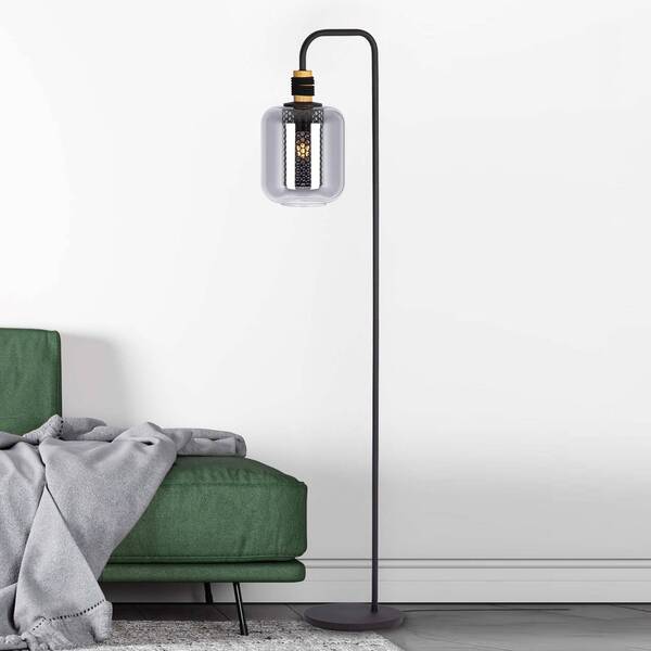  Nowa Lampa Stojąca Ando Ze Szklanym Kloszem 