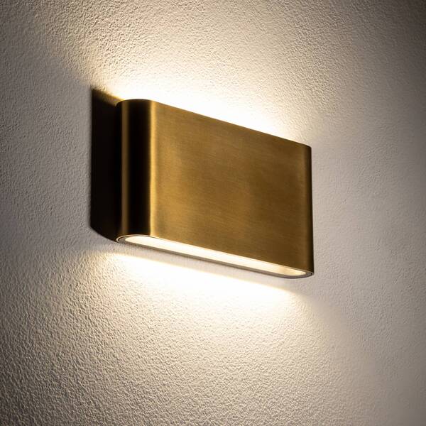  Nowodvorski Lighting Kinkiet Led Semi M, Aluminium, Złoty, Długość 17,5 Cm 