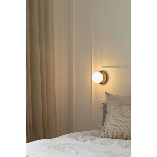  Nuura Aps Kinkiet Nuura Liila 1, ø 14 Cm, Ip44, Czarny/opalowy 