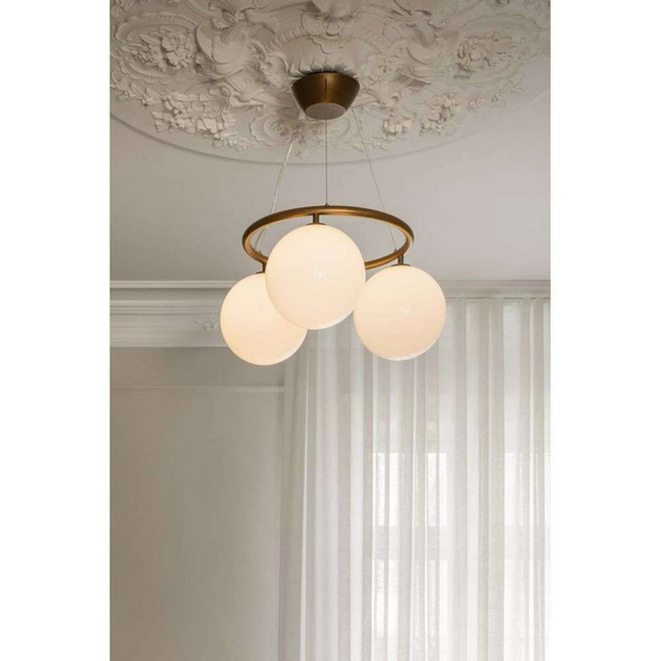  Nuura Aps Żyrandol Nuura Miira 3 Circular, ø 54 Cm, Brąz/opal 