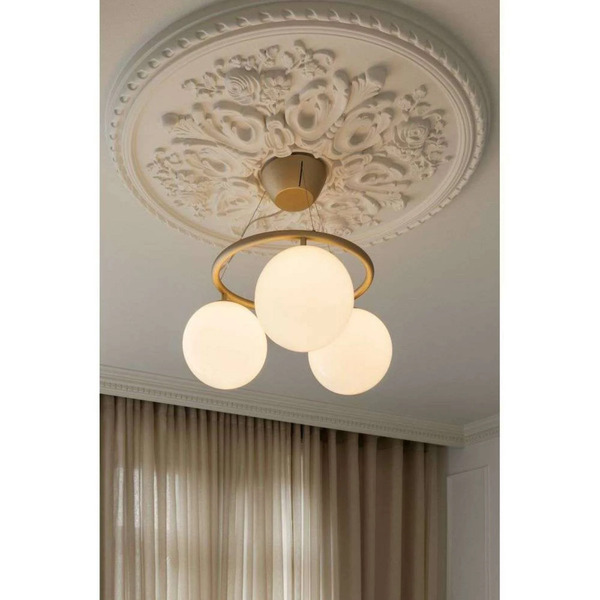  Nuura Aps Żyrandol Nuura Miira 3 Circular, ø 54 Cm, Mosiądz/opal 