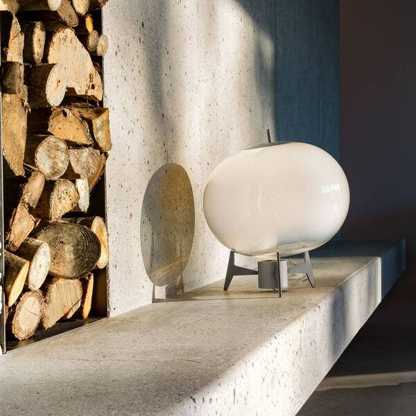  Olev Olev Antartic Designerska Lampa Stołowa Opal/tytan 