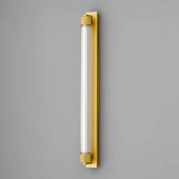  Olev Olev Kinkiet Led Charmer, Złoty, Metal/szkło, 2700 K, Ip44 