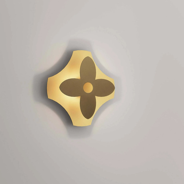 Olev Olev Kinkiet Led Ornato Flower, Złoty/brązowy, Metal 2700 K 