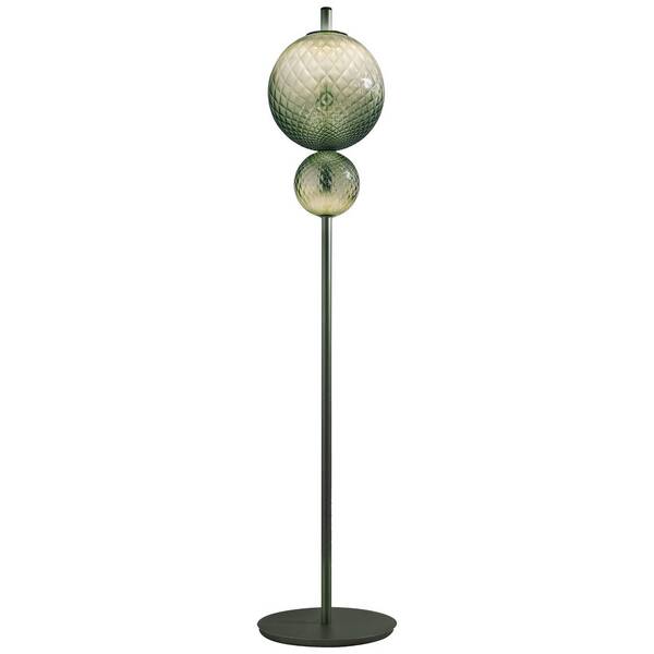  Olev Olev Lampa Stojąca Led Terra&luna, Zielona, Metal/szkło, 184 Cm 927 