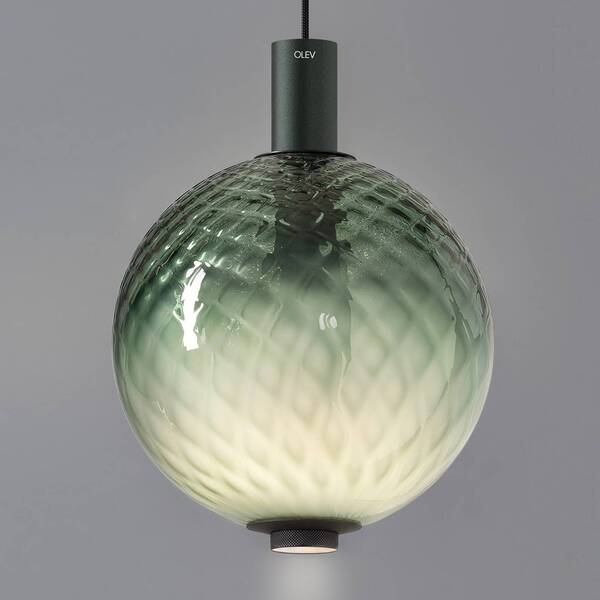  Olev Olev Lampa Wisząca Led Beam Stick Nuance Balloton, Zielona ø 20 Cm 927 