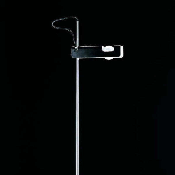  Oluce Oluce Lampa Stojąca Spider, Czarny/chrom, Metal, Aluminium 