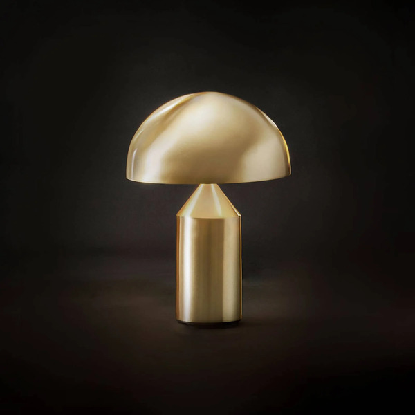  Oluce Lampa Stołowa Oluce Atollo, Aluminium, ø 25 Cm, Złoty 