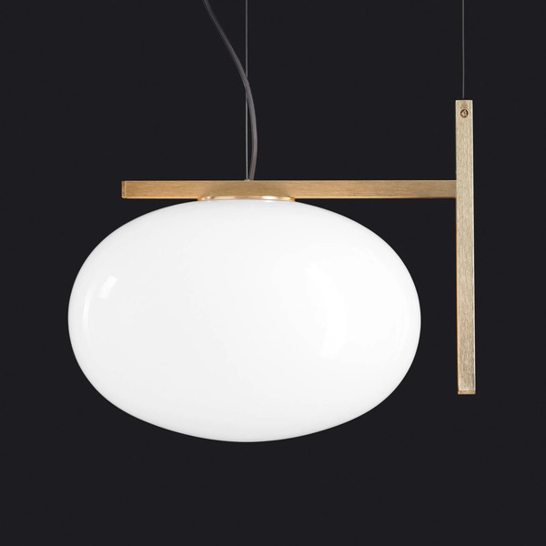  Oluce Lampa Wisząca Oluce Alba 466 Z Metalowym Dekorem, Mosiądz 