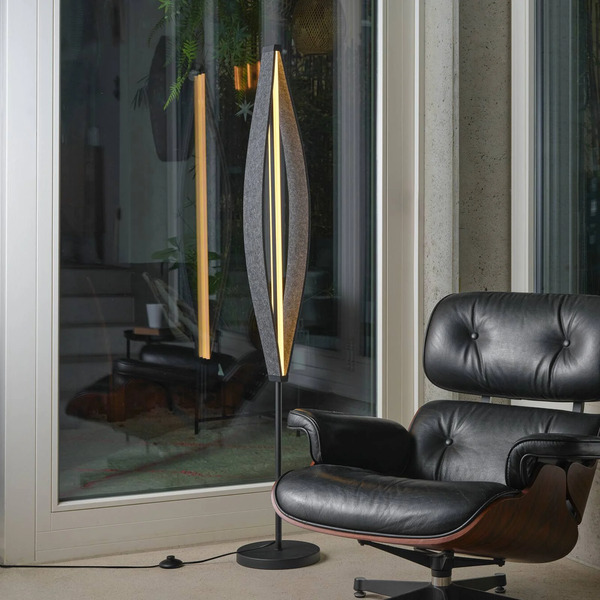  Osram Lampa Stojąca Led Osram Decor Flat Felt, Szara, Filc, 3000 K 