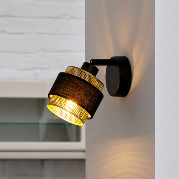  Osram Lampa Sufitowa Osram Decor Spot Hornet, 1-punktowa, Czarna/złota 