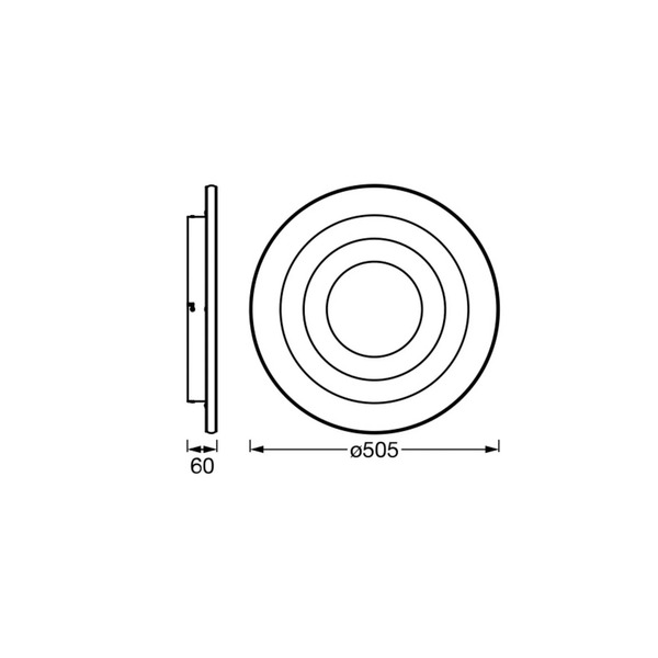  Osram Lampa Sufitowa Led Osram Orbis Spiral Loop 51 Cm Biała Sidelight 