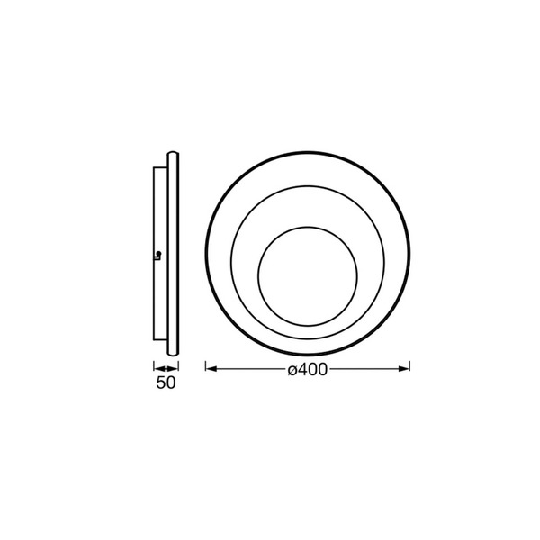  Osram Lampa Sufitowa Led Osram Orbis Spiral Round ø 40 Cm Biała Up/down 