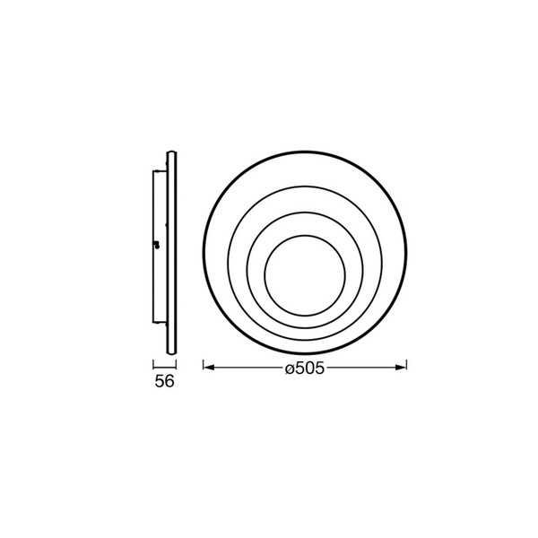  Osram Lampa Sufitowa Led Osram Orbis Spiral Round, ø 51 Cm, Biała 42 W 