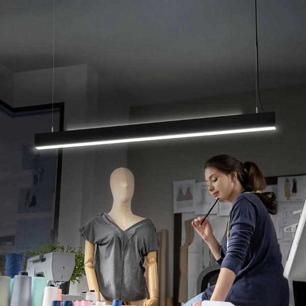  Osram Lampa Wisząca Biurowa Led Osram Office Line Cuboid Czarna 4000 K ściemniany 